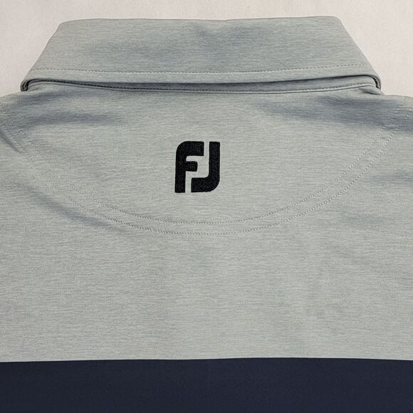 FootJoy Color Block Lisle Performance Golf 4-Way Stretch Breathable XL Polo Mens - Picture 9 of 14